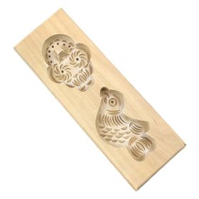 Wooden Mooncake Mold Pastry Mold Bean Paste Cake Baking Tools Bird Basket 50g