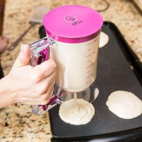 Pancake Batter Dispenser - Kitchen Must Have Tool for Perfect Pancakes, Cupcake, Waffle, Muffin Mix