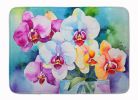 Orchids in Watercolor Memory Foam Kitchen Mat Machine Washable Anti-Fatigue Mat Cushion Comfort Bath Mat or Kitchen Rug