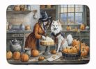 American Eskimo Fall Kitchen Pumpkins Memory Foam Kitchen Mat Machine Washable Anti-Fatigue Mat Cushion Comfort Bath Mat or Kitchen Rug