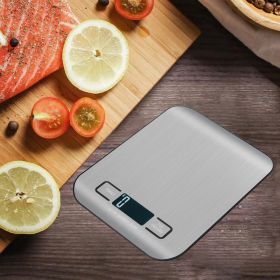 Kitchen Scale Stainless Steel Weighing For Food Diet Postal Balance Measuring LCD Precision Electronic Scales