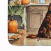 Irish Setter Fall Kitchen Pumpkins Memory Foam Kitchen Mat Machine Washable Anti-Fatigue Mat Cushion Comfort Bath Mat or Kitchen Rug