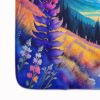 Annual Larkspur in Color Memory Foam Kitchen Mat Machine Washable Anti-Fatigue Mat Cushion Comfort Bath Mat or Kitchen Rug