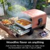 OO101 Woodfire 8-in-1 Outdoor Oven, Pizza Oven, 700¬∞F, BBQ Smoker, Portable, Electric