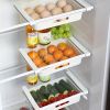 2pcs Kitchen Refrigerator Freshness Storage Boxes; 12 Grids Egg Storage Boxes; Multifunctional Drawer Type Food Divided Storage Boxes