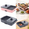 1200W Hot Pot Mini Multifunctional Electric BBQ Grill Non Stick Plate Barbecue Pan Food Cooker 110V