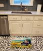 Kansas Sunflowers in Watercolor Memory Foam Kitchen Mat Machine Washable Anti-Fatigue Mat Cushion Comfort Bath Mat or Kitchen Rug