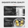 Steamer 304 Stainless Steel Pot Qiaoyi Take Thickened Stovetop Universal Steamer Steamer Drawer Household Steam Fish Pot Steamed Buns Pot SZ30VA1 Thre