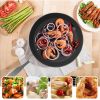 SOGA Stainless Steel Fry Pan 24cm Frying Pan Induction FryPan Non Stick Interior