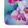 Orchids in Watercolor Memory Foam Kitchen Mat Machine Washable Anti-Fatigue Mat Cushion Comfort Bath Mat or Kitchen Rug