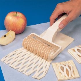 1pc; Pastry Lattice Roller Cutter; Pie Pastry Dough Cutter Roller Home Kitchen Tools (Quantity: 1)