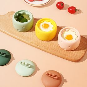 1pc Food Grade Silicone Egg Mold; Handmade Food Mold; Cute Silicone Egg Steamer (Color: Green 1PC)