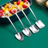 4pcs/10pcs Spoons; Stainless Steel Shovel Spoon; Home Kitchen Supplies